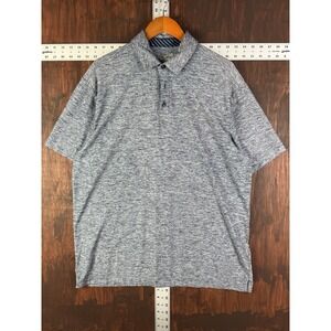 Under Armour Playoff Polo Shirt Stretch Golf Wicking Heather Navy Blue‎ Men's XL